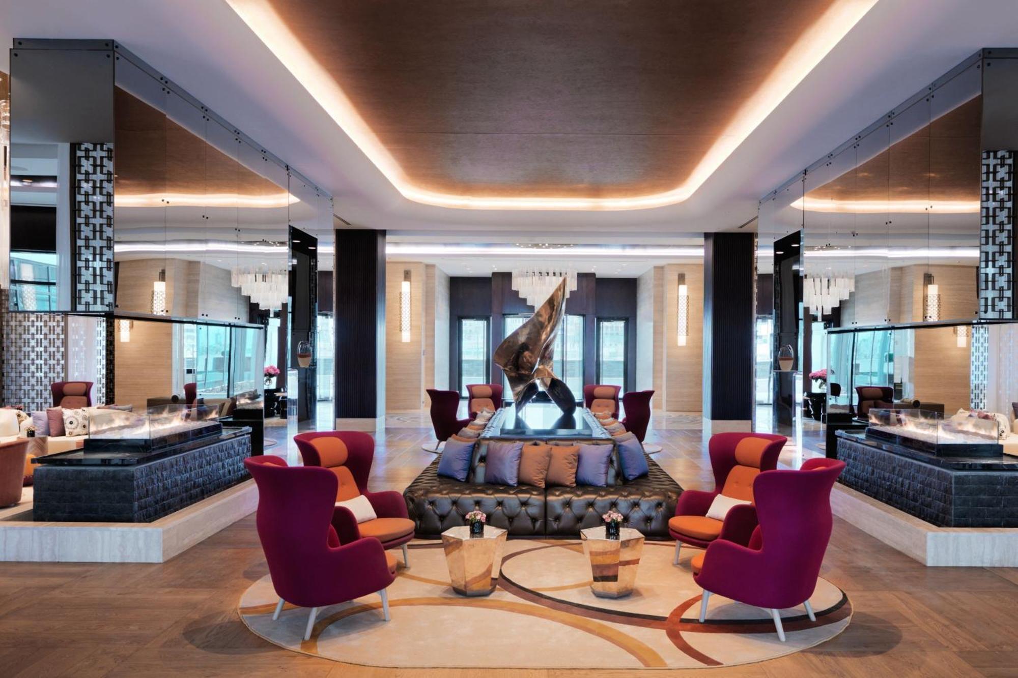 Baku Marriott Hotel Boulevard Exteriör bild The lobby of the hotel